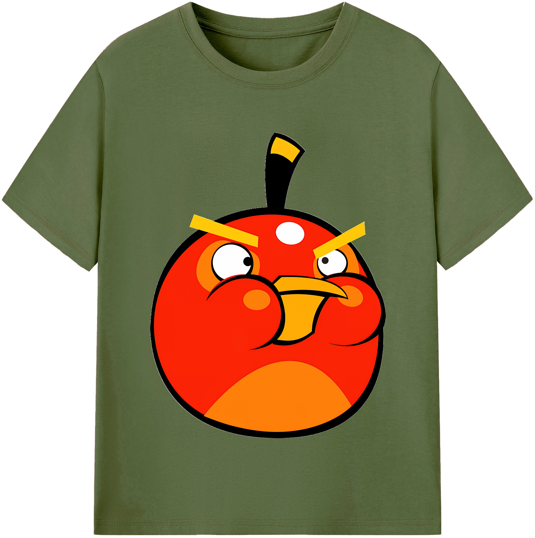 （画像用） Angry Birds アングリーバード 綿100％半袖Tシャツ（フロントプリント）